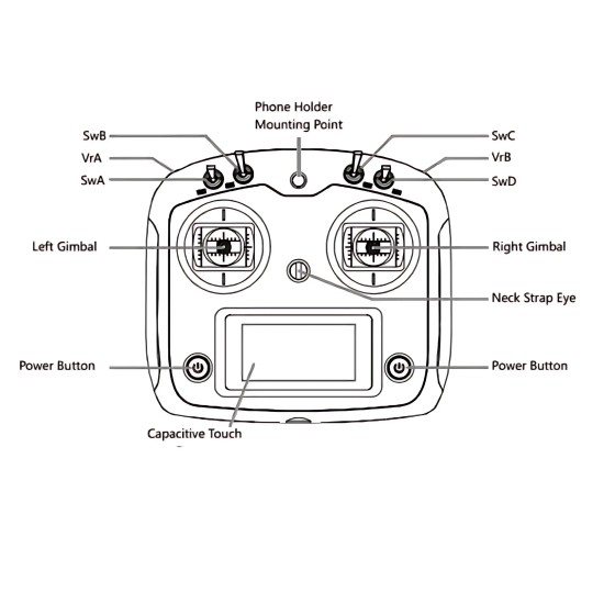 Flysky FS-I6S 10CH 2.4G Drones Accessories Remote Control FS-iA6B for RC Quadcopter Controller